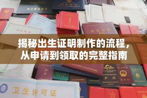 崇阳揭秘出生证明制作的流程，从申请到领取的完整指南